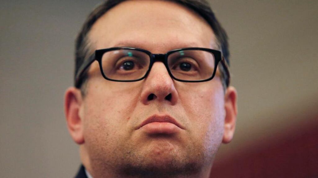 David Wildstein, former executive of the Port Authority of New York and New Jersey, is to plead guilty to charges stemming from the ‘Bridgegate’ scandal. Mr Wildstein is a close ally of New Jersey governor Chris Christie, who is expected to run for the Republican presidential nomination. Photograph: Mike Segar/Reuters