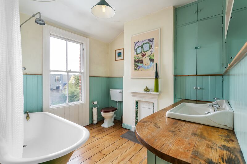 A third bedroom was turned into a spacious bathroom
