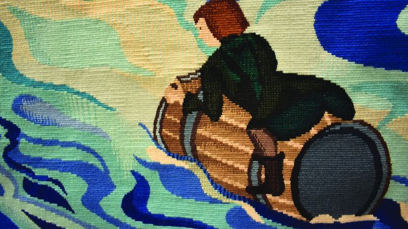 Detail of tapestry based on the drawings of JRR Tolkien for “The Hobbit”