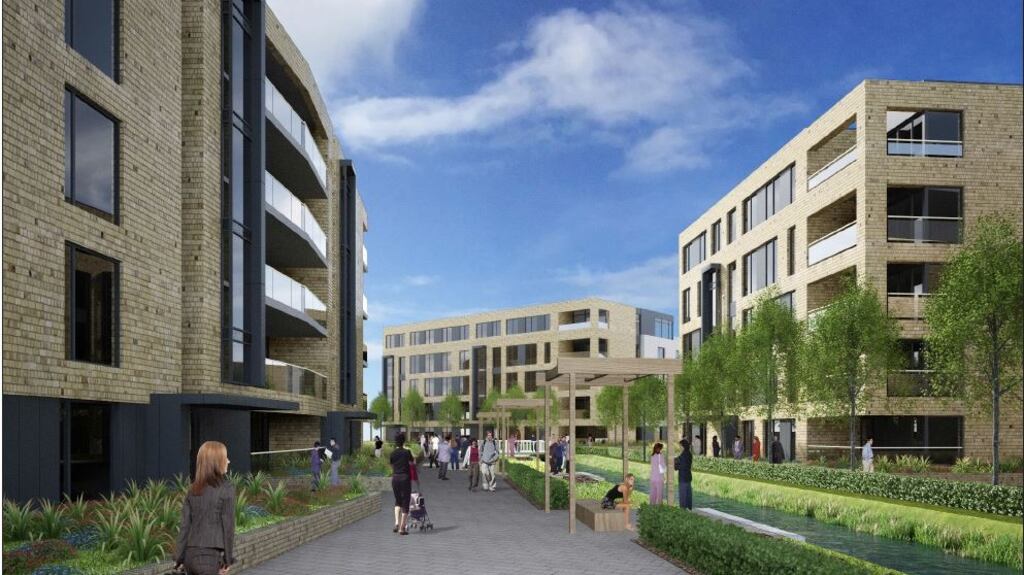 Computer-generated image of apartment scheme proposed for Drimnagh in Dublin 12