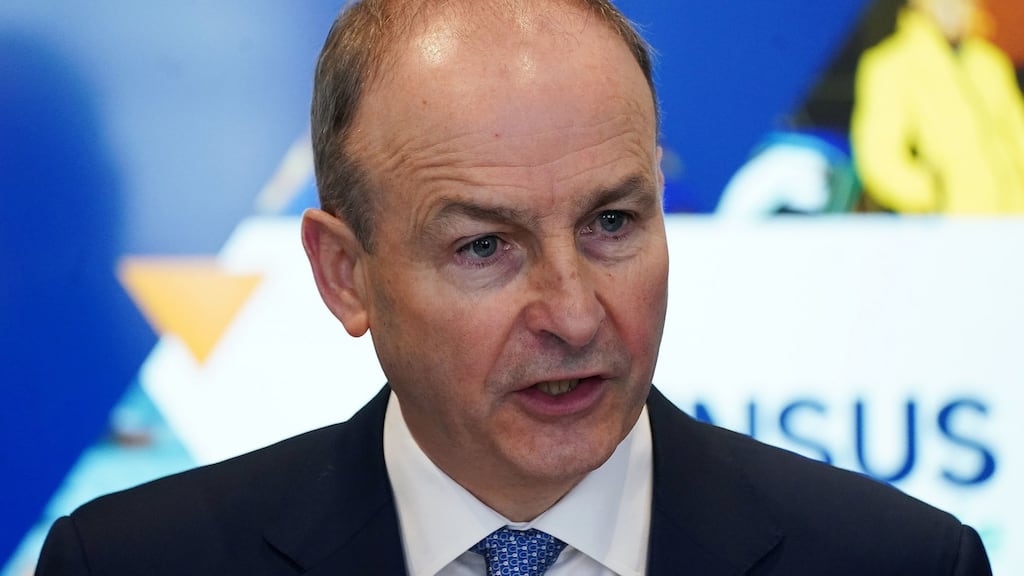 Taoiseach Micheal Martin said the bombing by Russia of a maternity hospital was shocking. Photograp: Brian Lawless/PA Wire