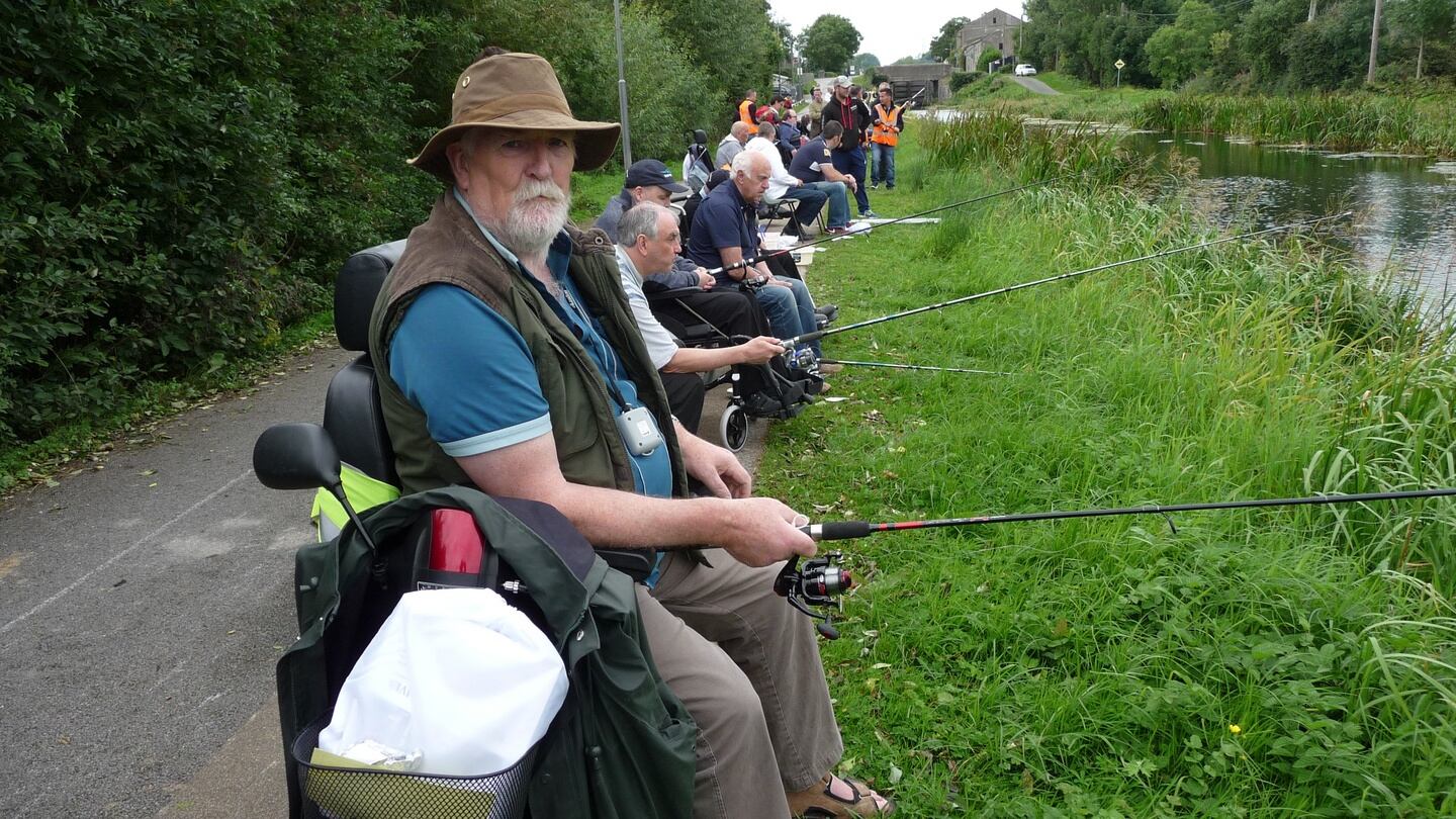 Fishing on the Grand Canal at Lucan.