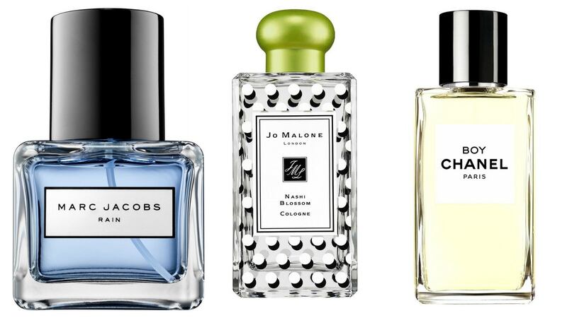 Marc Jacobs Splash 2016 Collection (€48.30 for 100ml); Jo Malone London Nashi Blossom Cologne (from €54 for 30ml); Les Exclusifs de Chanel Boy Chanel (from €175 for 75ml)