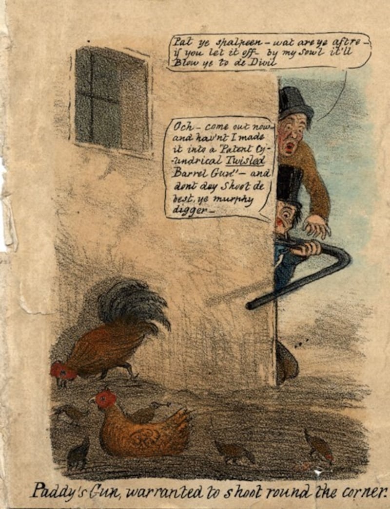 A racist 19th-century British cartoon in Leeds Museums' collection