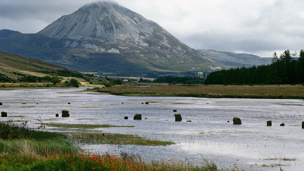 Tourism is still a massive resource for Donegal, with unspoilt beaches, Mount Errigal (above), Glenveagh National Park, Tory Island and the marketing success of the Wild Atlantic Way. Photograph: Getty Images