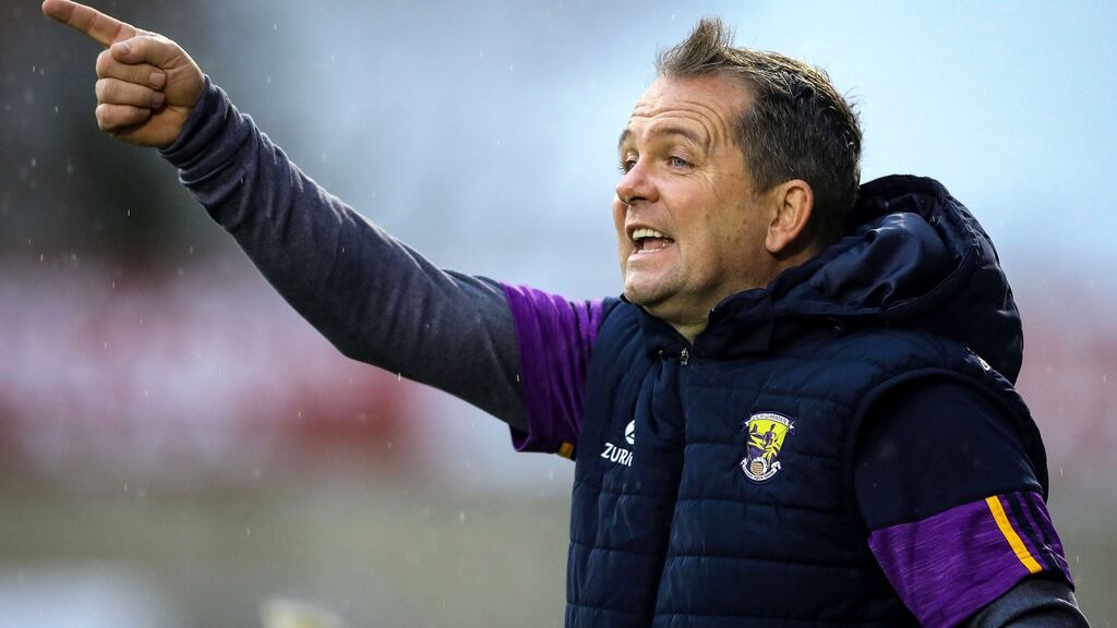 Davy Fitzgerald will remain as Wexford senior hurling manager for 2021. Photo: Lorraine O’Sullivan/Inpho