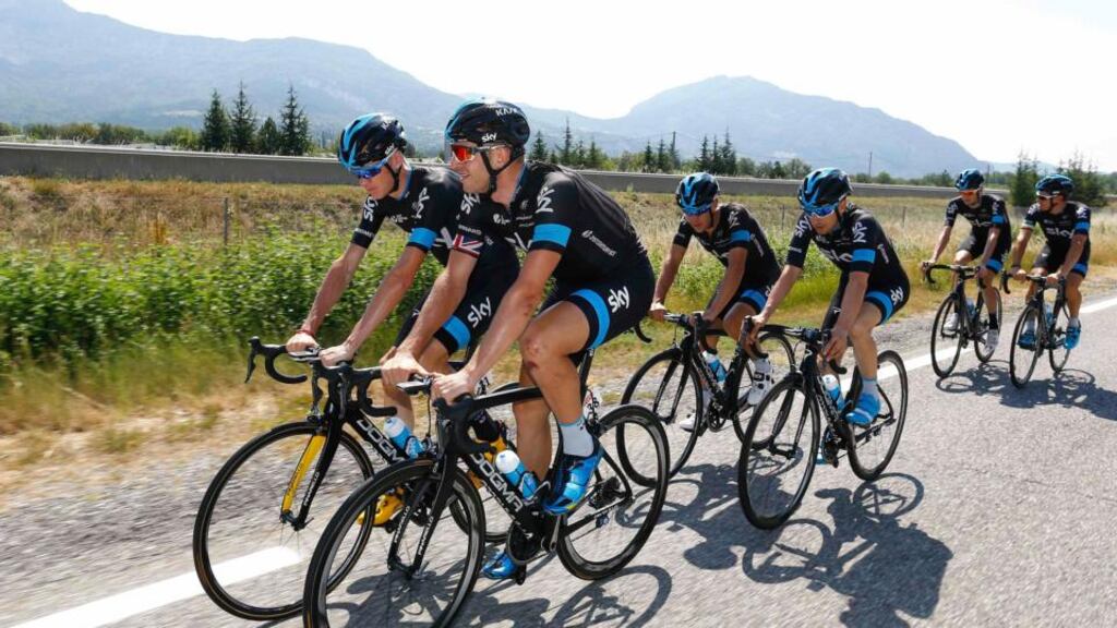 Team Sky rider Chris Froome had his performance data revealed for his stage 10 Tour de France victory. Photograph: Stefano Rellandini/Reuters