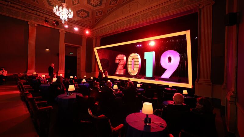 Cabaret seating at the Gate Theatre for Once Before I Go in October 2021. Photograph: Nick Bradshaw/The Irish Times