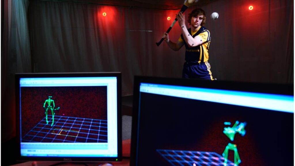 File photograph of hurler Padraig Breheny taking part in DCU tests. File photograph: Bryan O’Brien/The Irish Times