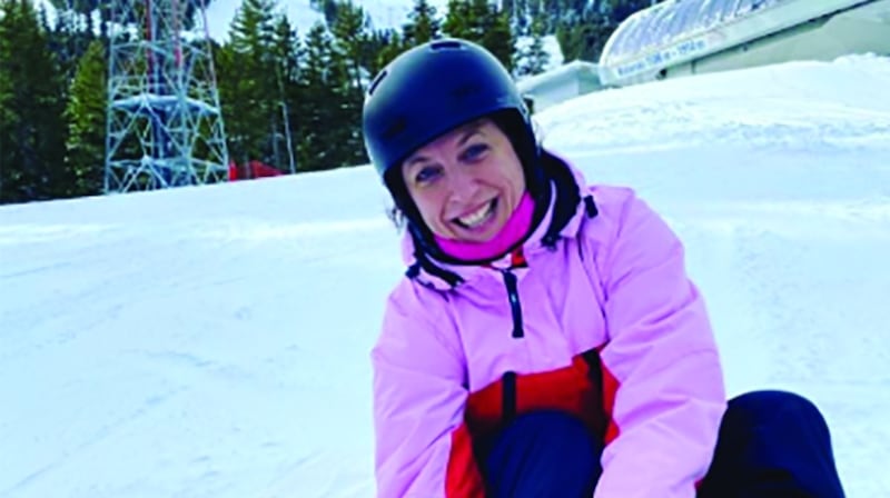 Ruby Moore gets her snowboard on in Bulgaria