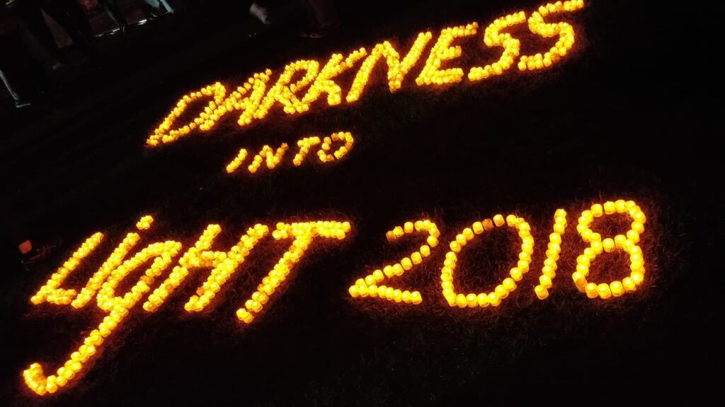 Thousands of people turned out for Darkness Into Light at Galway this morning.
