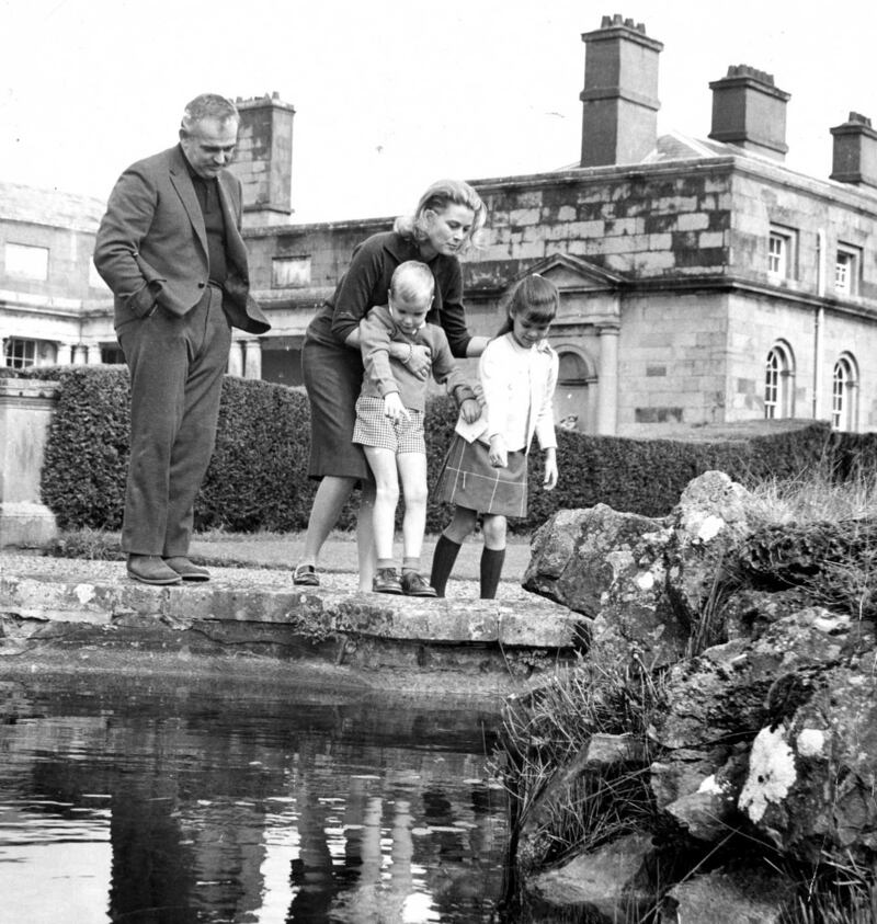 Prince Rainier, Princess Grace, Prince Albert and Princess Caroline at Carton House, Maynooth. Photograph: Eddie Kelly