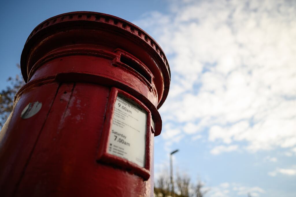 Six community post boxes have been targeted and uprooted across Antrim in recent days. Photograph: Leon Neal/Getty Images