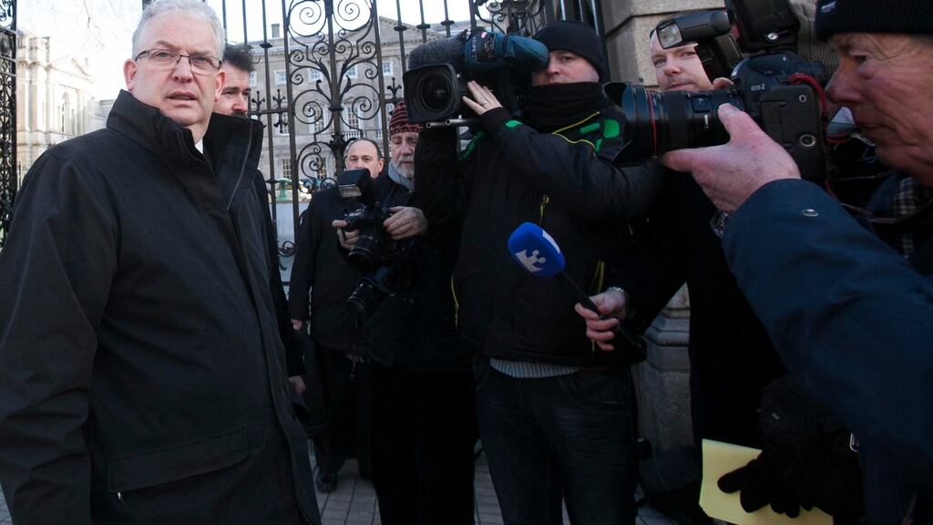 HSE director gereral Tony O’Brien at Leinster House, ahead of speaking to the Public Accounts Committee about the handling of abuse allegations surrounding a foster home in the southeast. Photograph: Leah Farrell/RolllingNews.ie