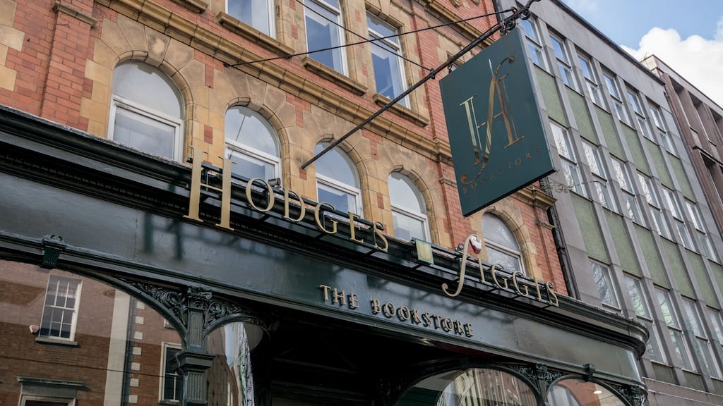 Waterstones, the UK bookseller, has seven Irish branches – six in the North – and owns Hodges Figgis in Dublin, above. Photograph: Brenda Fitzsimons