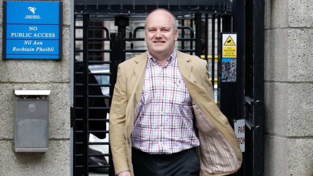 Cormac Walsh leaving the Four Courts on Thursday after the significant High Court decision. Photograph: Courts Collins