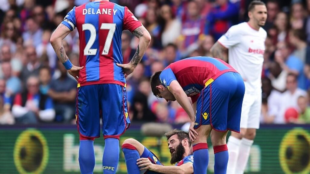 Joe Ledley has been ruled out of the FA Cup final. Photograph: Getty