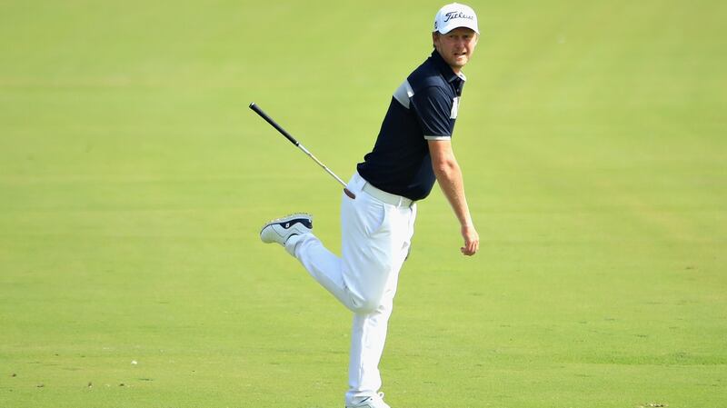 Justin Harding  during day four of the Omega Dubai Desert Classic in Dubai last January.  Photograph:  Andrew Redington/Getty Images