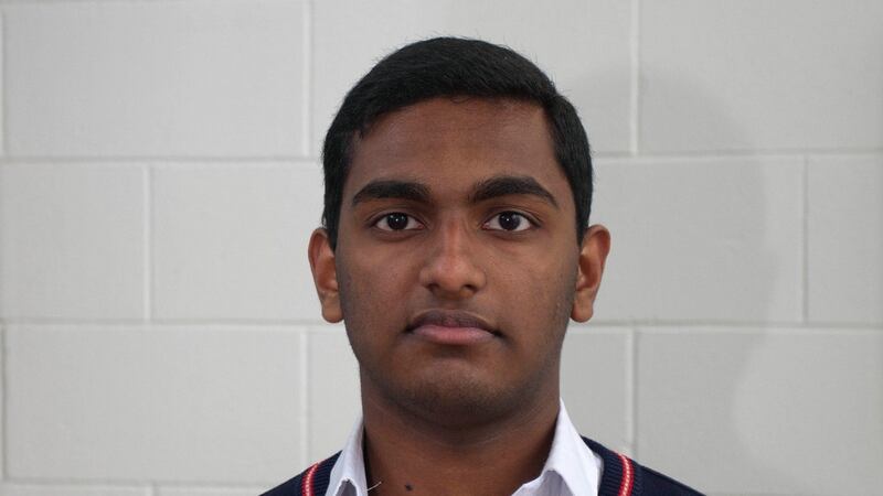 Leaving certificate student, Manav T Manos, Coláiste Chill Mhantáin, Wicklow. Picture: Garry O'Neill