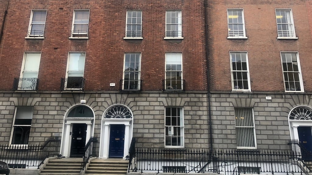 Number 42 Upper Mount Street in Dublin, where Joseph Mary Plunkett was born in 1887