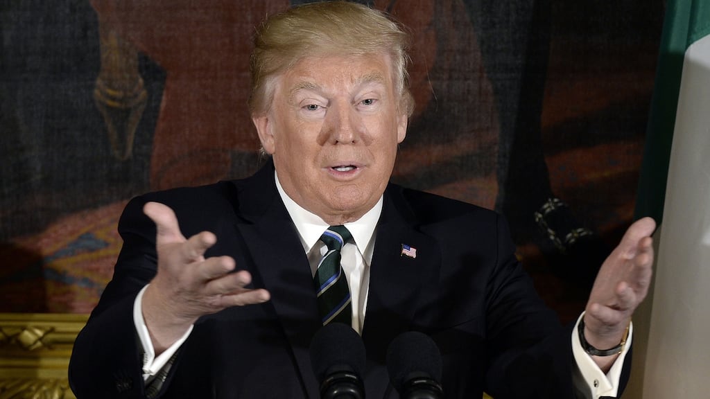 Donald Trump’s first budget and Paul Ryan’s tax cuts for the rich (masquerading as healthcare reform) are unlikely to get past even a Republican congress. Photograph: Olivier Douliery/Pool via Bloomberg