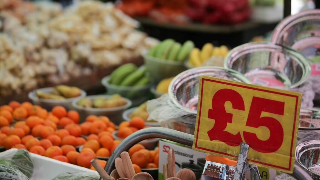 British inflation soared close to a four-year high in May. Photograph: AFP
