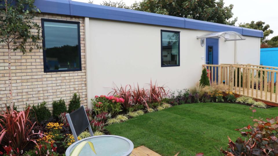 A home built by Portakabin at the exhibition. Photograph: Nick Bradshaw/The Irish Times