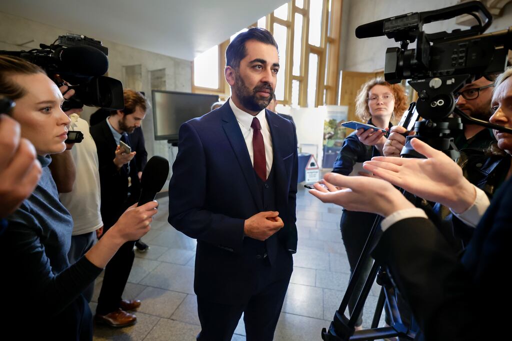 First minister and SNP leader Humza Yousaf said he could not comment on a live police investigation. Photograph: Jeff J Mitchell/Getty Images