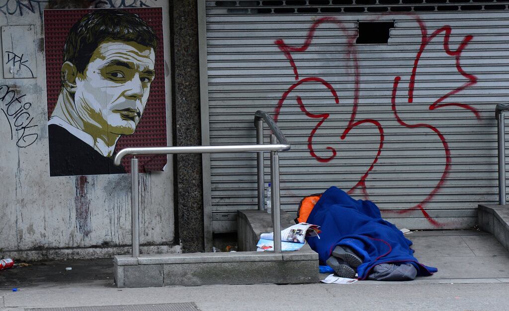Recent figures have highlighted the continued high demand for places at Dublin's hostels and other accommodation for the city's homeless. Photograph: Cyril Byrne / THE IRISH TIMES