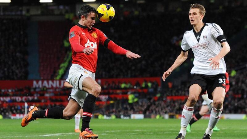 Fulham central defender Dan Burn said the barrage of crosses against Manchester United in Sunday’s Premier League game reminded him of playing in the Conference. Photograph: Peter Powell/EPA