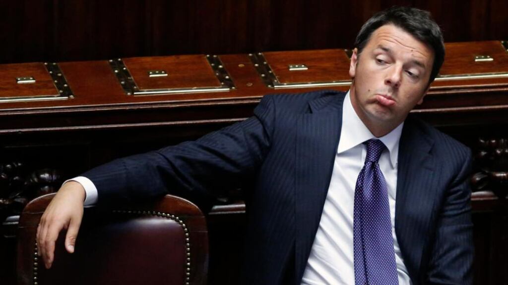 German chancellor Angela Merkel offered tacit support yesterday to Italian premier Matteo Renzi (pictured) by acknowledging that fiscal rules already in place allow a measure of flexibility. Photograph: Reuters