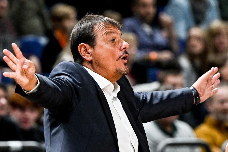 Panathinaikos BC's head coach Ergin Ataman. Photograph: Filip Singer/EPA-EFE