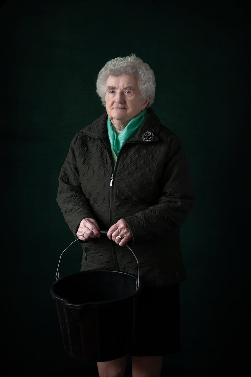 Bridget Harper, who is 93-years-old, says she alwyas believed St Briget would protect her through life. Photograph: Deirdre Brennan