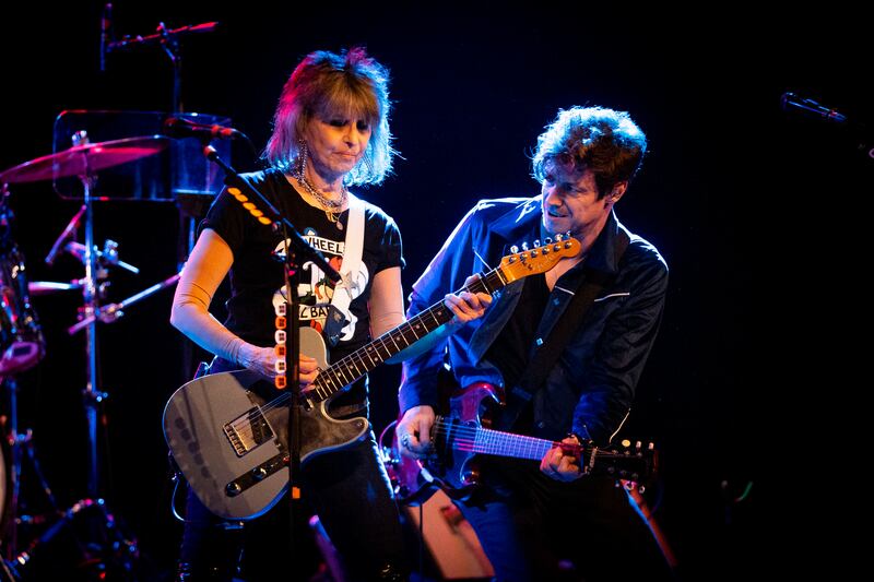 Chrissie Hynde and James Walbourne of The Pretenders at 3Olympia Theatre, Dublin. Photograph: Tom Honan