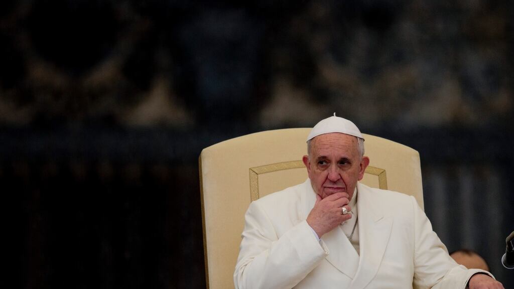 Pope Francis will arrive in August 2018 to attend the Vatican’s World Meeting of Families in Dublin. Photograph: Alessandra Tarantino/AP Photo