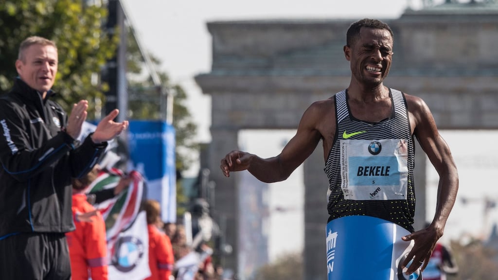 Questions have been raised about whether Ethiopian Kenenisa Bekele used springs in his shoes at the recent Dubai marathon. Photograph: John MacDougall/AFP/Getty