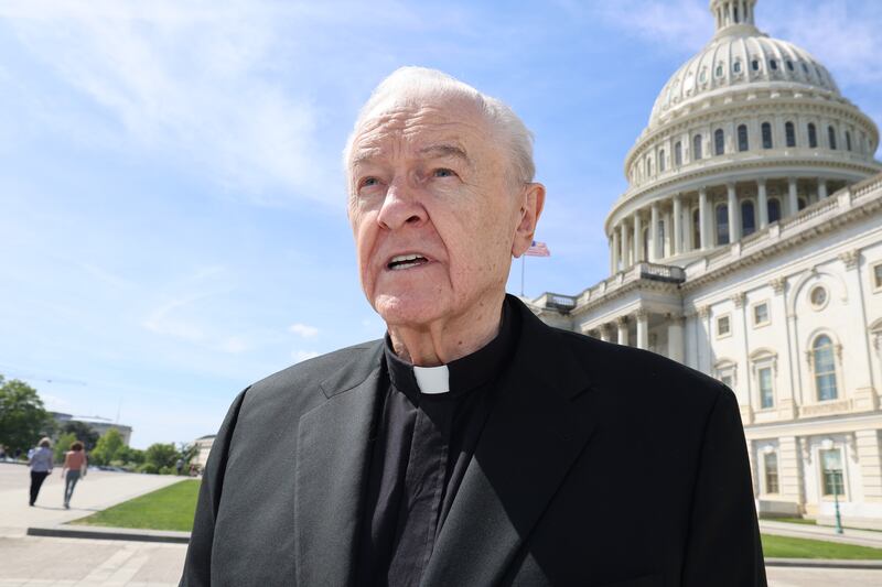 Fr Sean McManus at the US Capitol this week. Photograph: Marty Katz washingtonphotographer.com