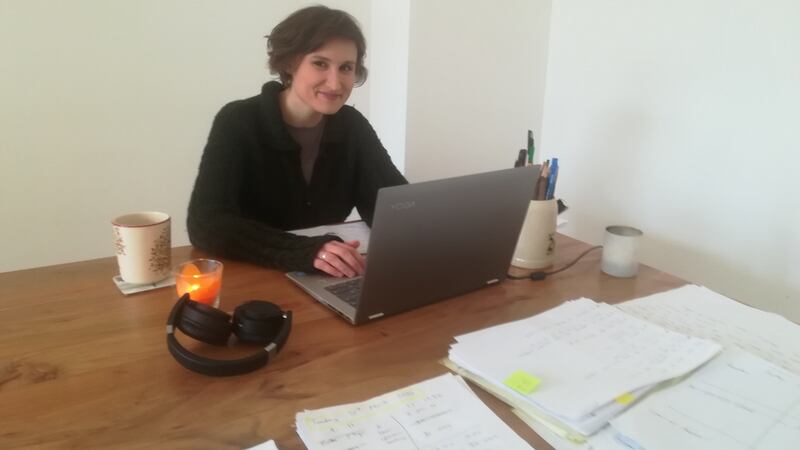 Kate Katharina Ferguson in her Berlin apartment