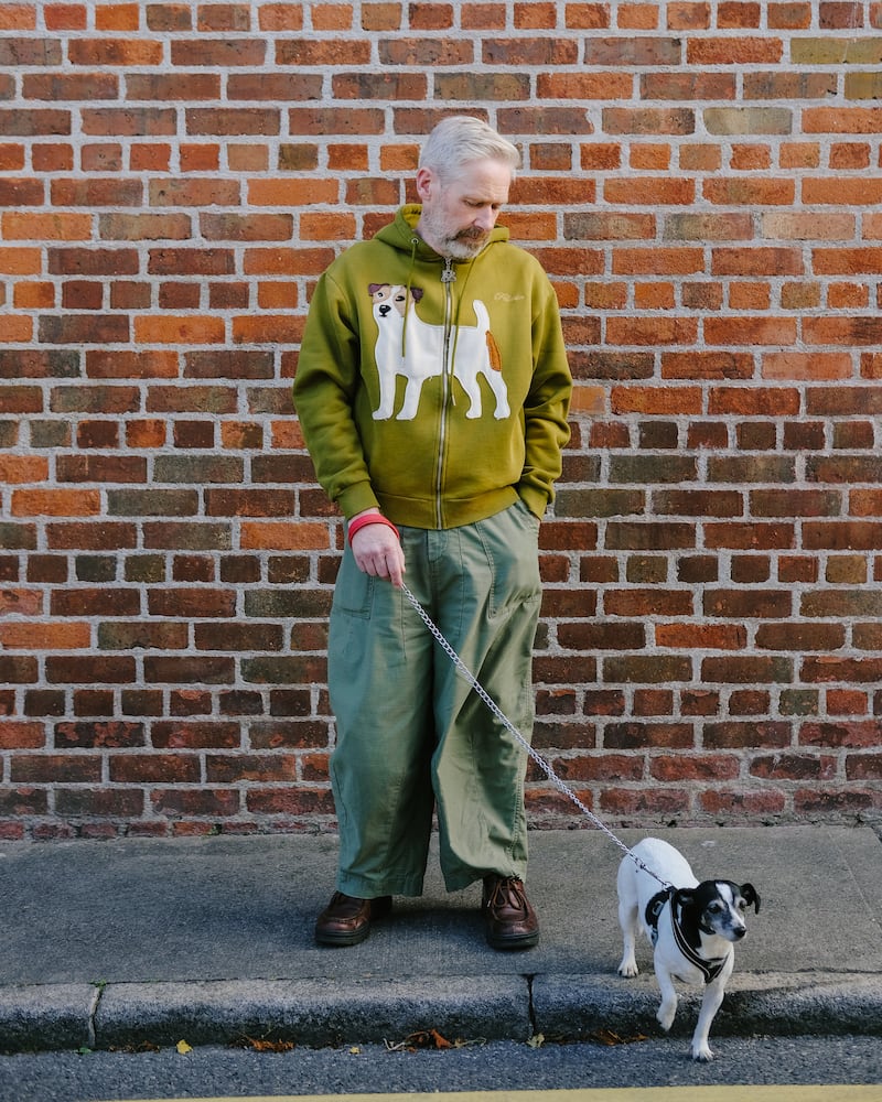 Dog print hoodie from Pellador's AW25 collection