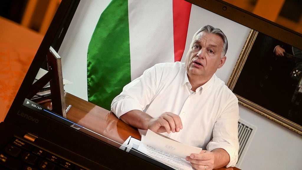 Hungarian prime minister Viktor Orban said experts had warned of ‘a 50-50 chance that the healthcare system would collapse without further restrictions, and we can’t take that risk’. Photograph: Getty