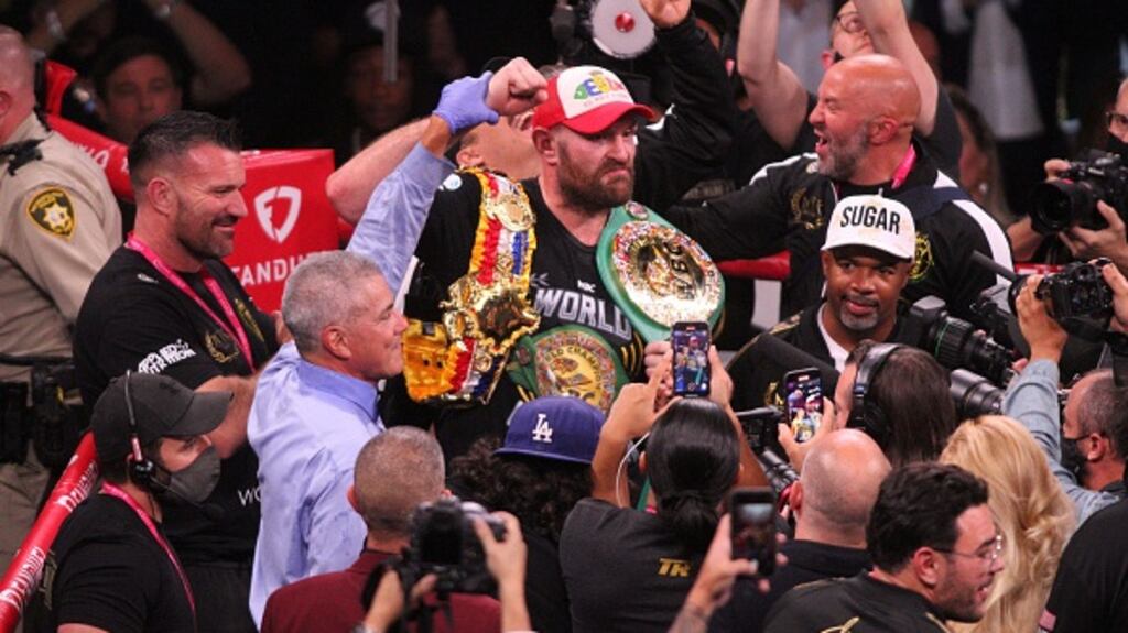 Tyson Fury will defend his WBC crown against Dillian Whyte. Photograph:  Tom Hogan/Getty Images