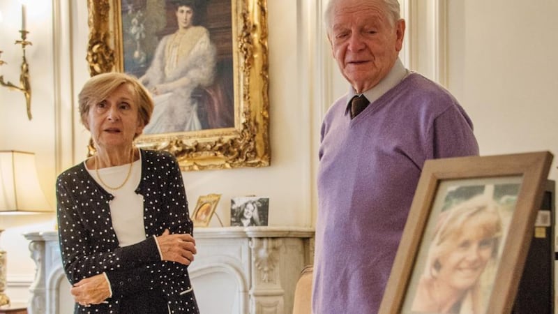 Marguerite and Georges Bouniol, parents of Sophie Toscan du Plantier a their home in Paris. Photograph: Cyril Byrne/The Irish Times