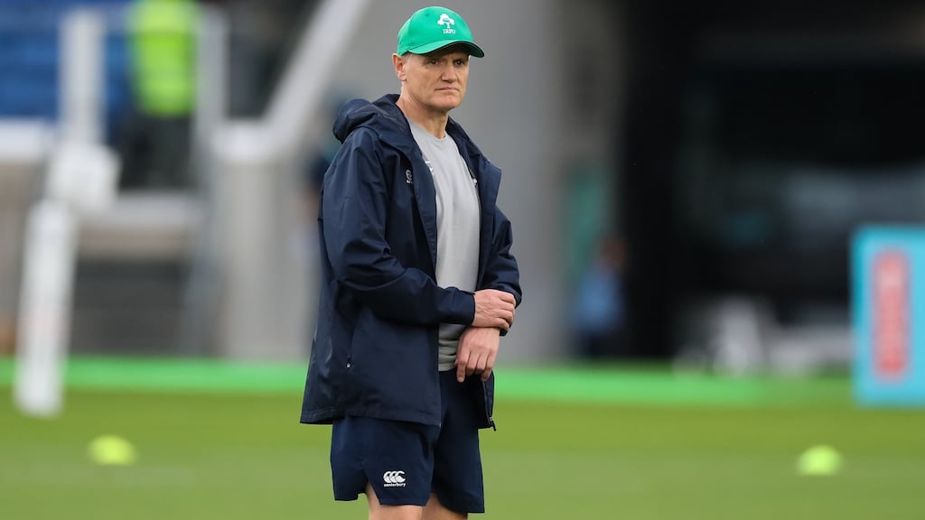Joe Schmidt: “We’re preparing for a team who are playing at home and will do so with real pride.” Photograph: Craig Mercer/Inpho