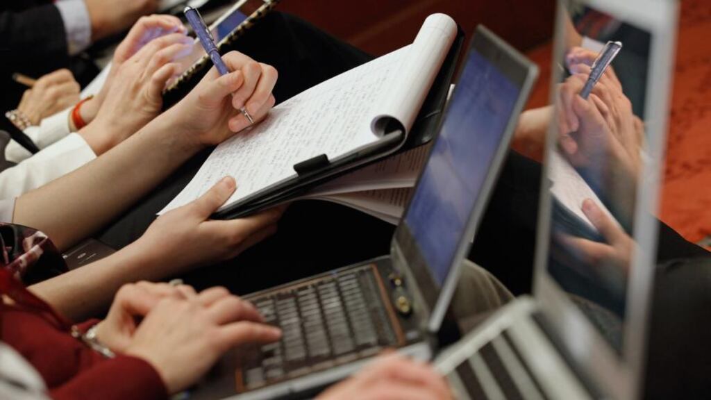 “In embracing media entrepreneurship, young journalists have to both look at audience (how they engage with that audience), and examine who or what is not being served by traditional media.” Photograph Chip Somodevilla/Getty Images