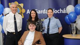 Boy paralysed in bike accident among winners at Garda awards