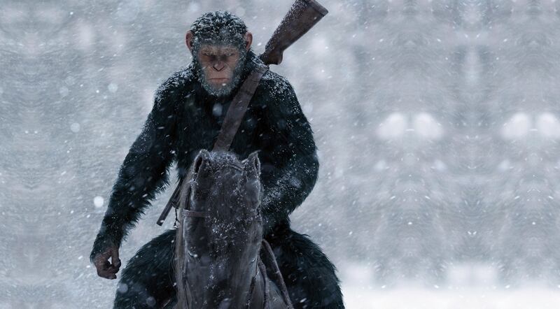 Caesar (Andy Serkis) in War for the Planet of the Apes