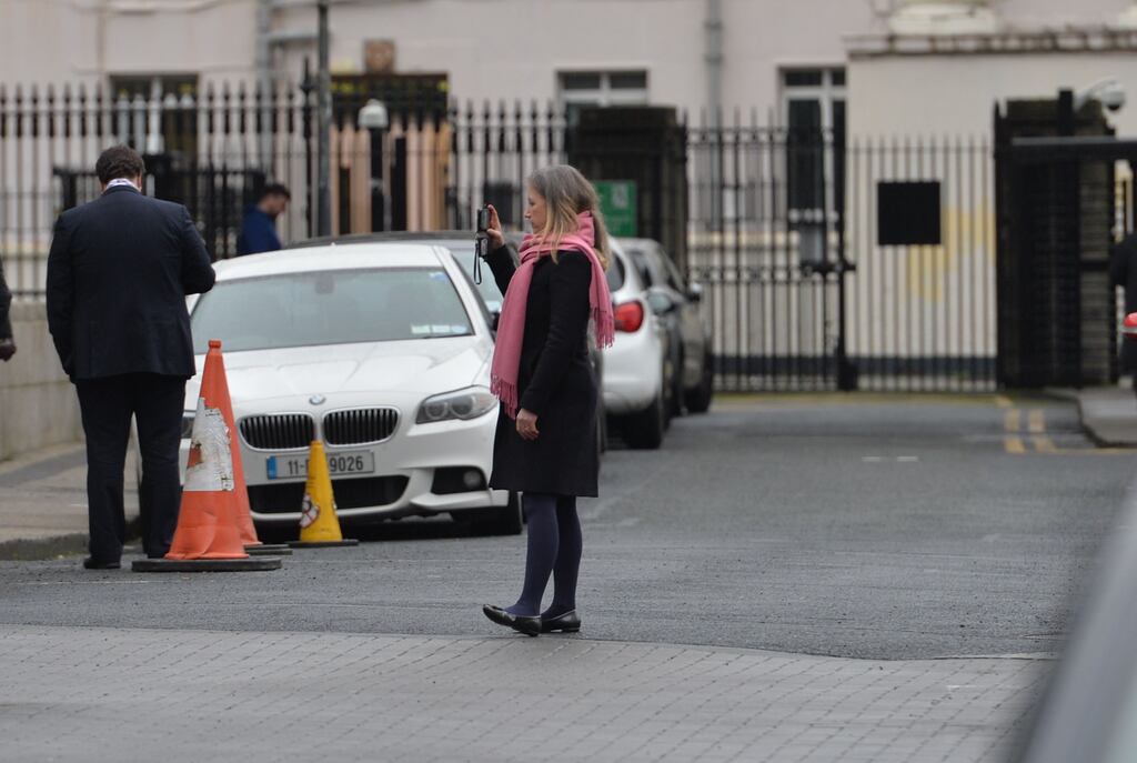 Gemma O'Doherty pictured in the Four Courts Courtyard earlier this year. File photograph: Alan Betson / The Irish Times