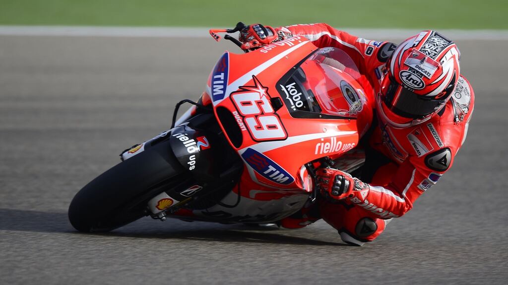 Former world motorcycling champion Nicky Hayden has died, the Bufalini di Cesena hospital announced on Monday. Photograph: Getty Images