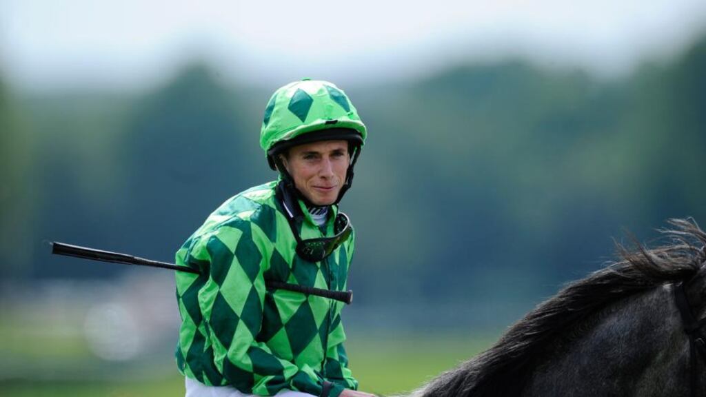 Ryan Moore has been given the mount on Geoffrey Chaucer for Saturday’s Investec Derby at Epsom. Photograph: Alan Crowhurst/Getty Images