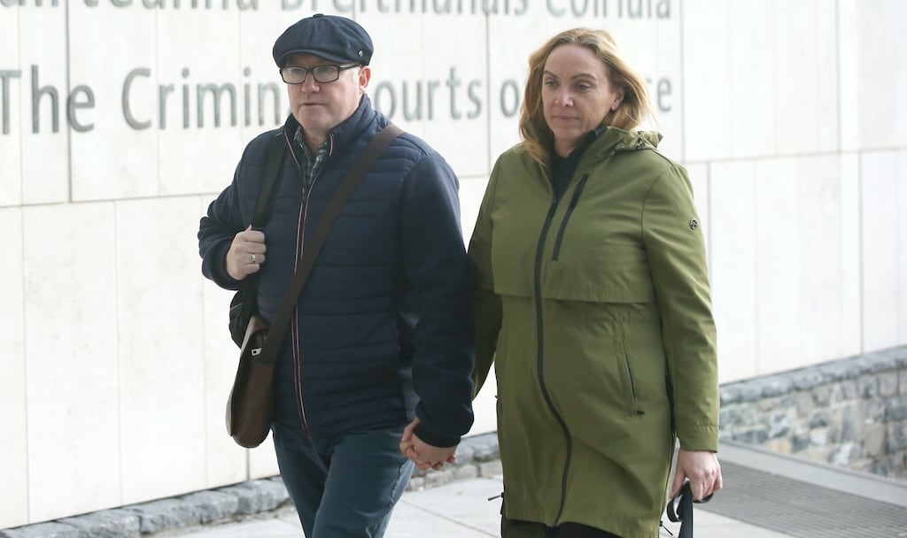 Michael Lynn and his wife Bríd Murphy: Lynn has been found guilty of stealing almost €18 million from six financial institutions. Photograph: Collins Courts
